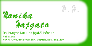 monika hajgato business card
